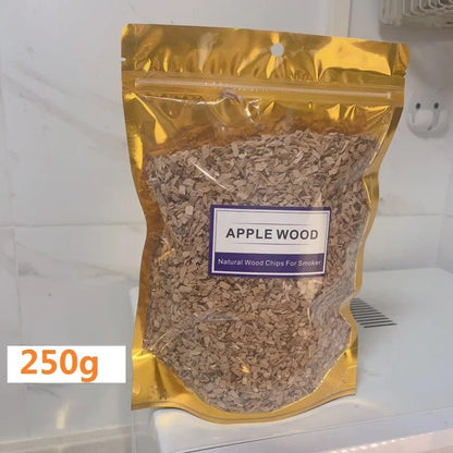 BBQ Smoking Wood Chips, Apple, Cherry, Oak, Hickory and More, 125g to 500g - apple chips 250g