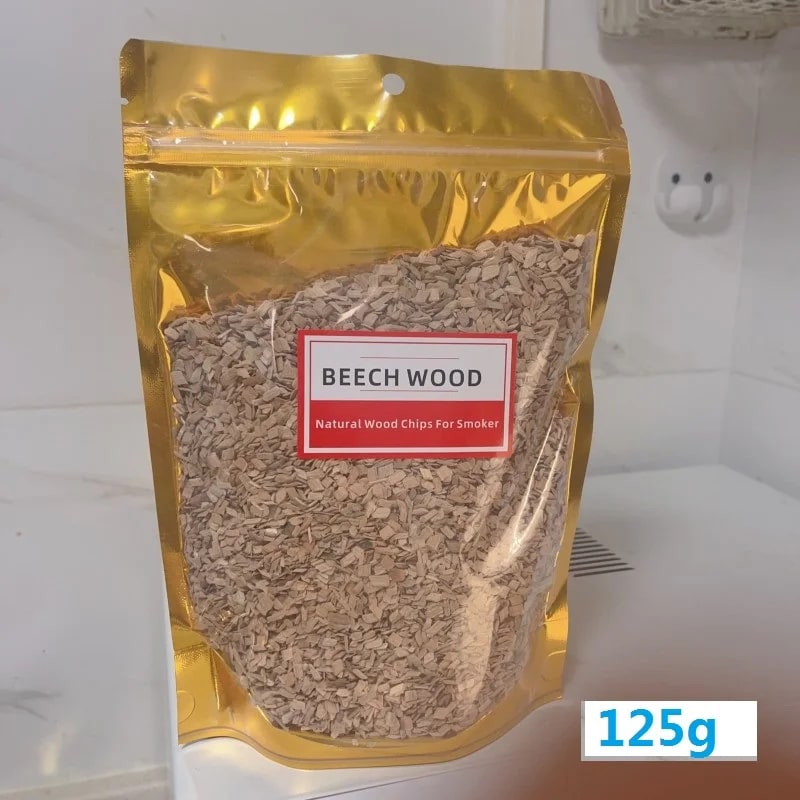 BBQ Smoking Wood Chips, Apple, Cherry, Oak, Hickory and More, 125g to 500g - Beech chips 125g