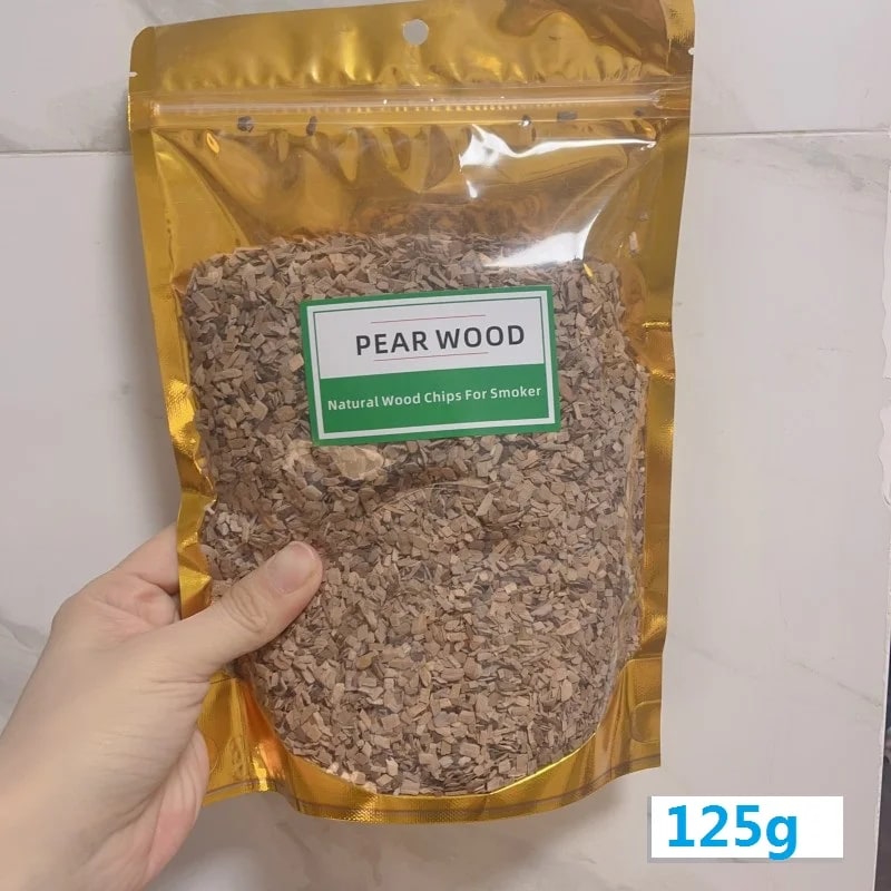 BBQ Smoking Wood Chips, Apple, Cherry, Oak, Hickory and More, 125g to 500g - Pear 125g