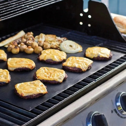 Reusable PTFE BBQ Grill Mat 33 x 40cm, 0.08mm Non-Stick Liner