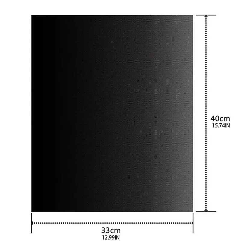 Reusable PTFE BBQ Grill Mat 33 x 40cm, 0.08mm Non-Stick Liner