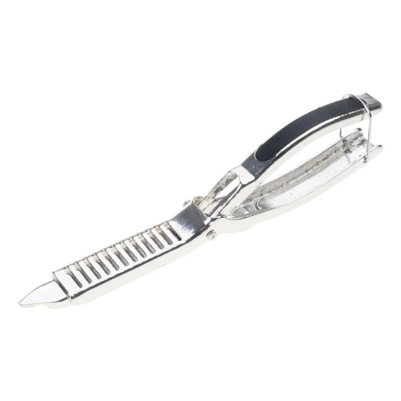 Zinc Alloy Rib Membrane Remover Tongs, Silver, 18cm