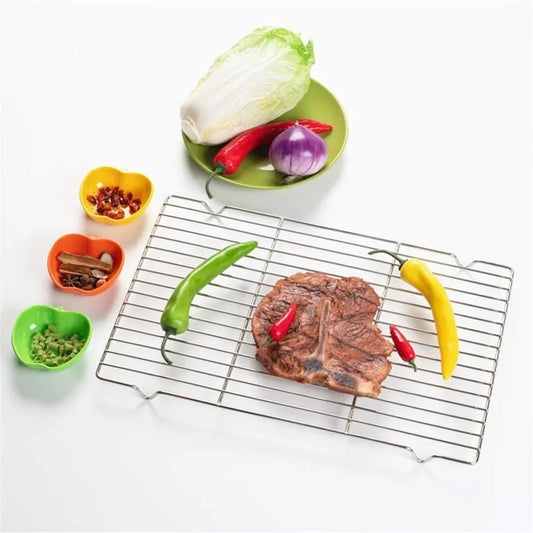 304 Stainless Steel Baking and Cooling Rack for BBQs and Ovens, Small or Large