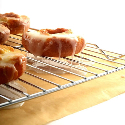 304 Stainless Steel Baking and Cooling Rack for BBQs and Ovens, Small or Large