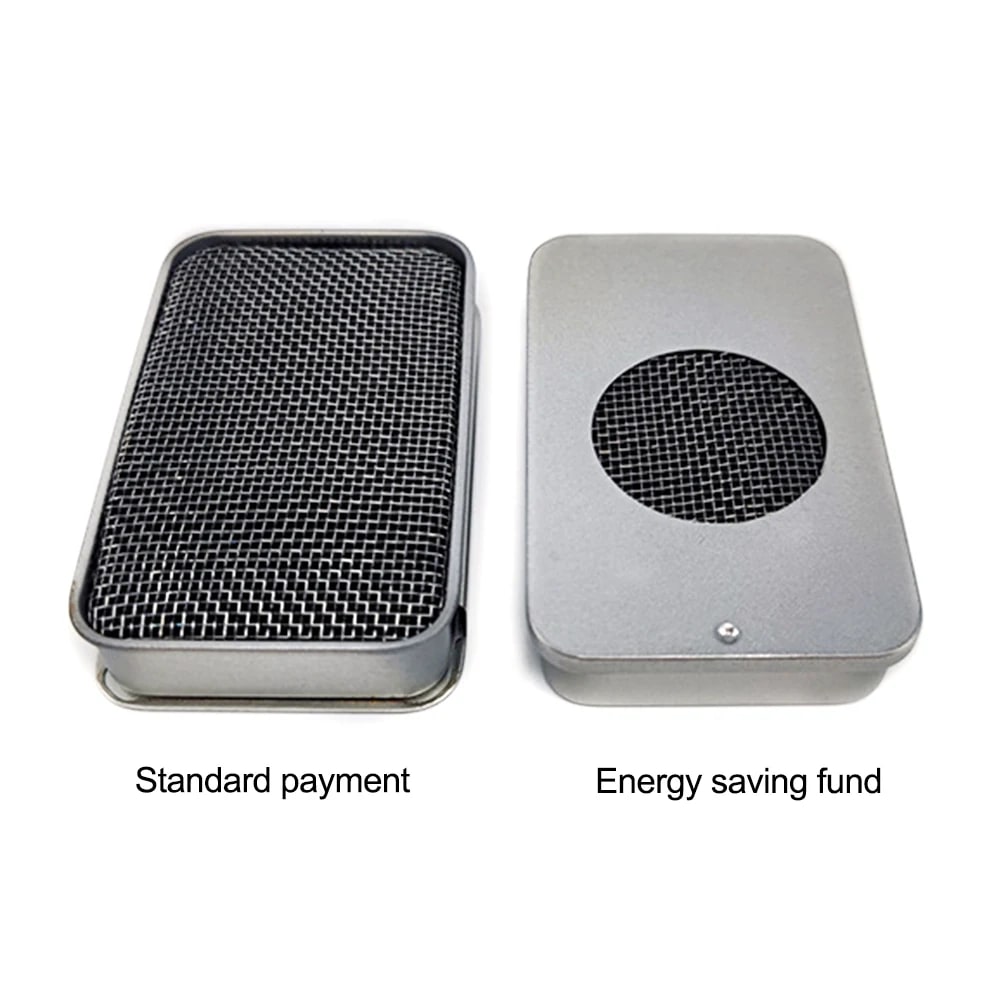 Mini Portable Camping Stove Burner, 304 Stainless Steel Mesh, Outdoor BBQ, Tea and Water, 80 x 50 x 15mm