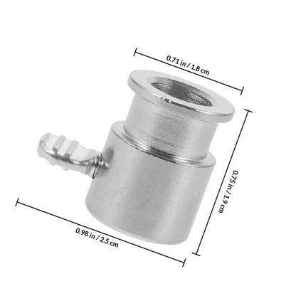 3-Piece Chrome-Plated Rotisserie Spit Rod Stopper Set, Silver