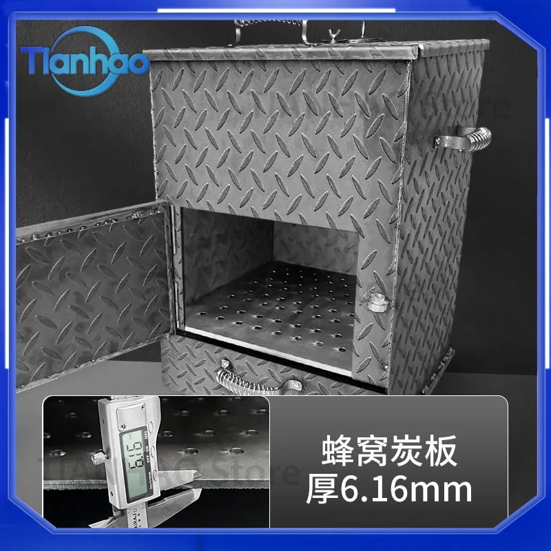Charcoal Ignition and Storage Stove with Pull-Out Ash Drawer