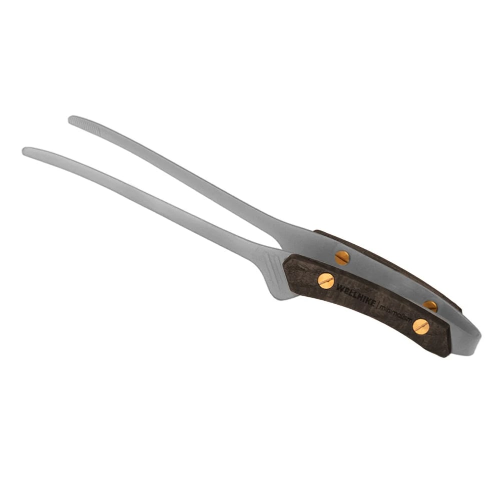 Metal BBQ Tongs for Meat, Picnic and Camping, 24cm, Black or Silver - Silver