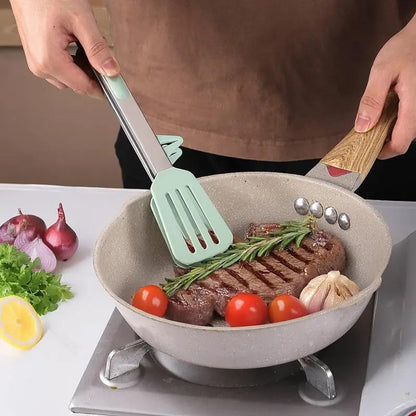 High-Temperature Resistant Silicone BBQ Tongs for Grilling and Cooking