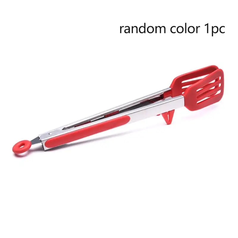 High-Temperature Resistant Silicone BBQ Tongs for Grilling and Cooking - A4