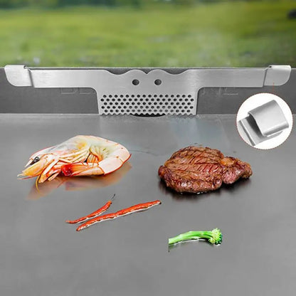 Stainless Steel BBQ Spatula Holder 30 x 5.8cm Outdoor Grill Tool Rack