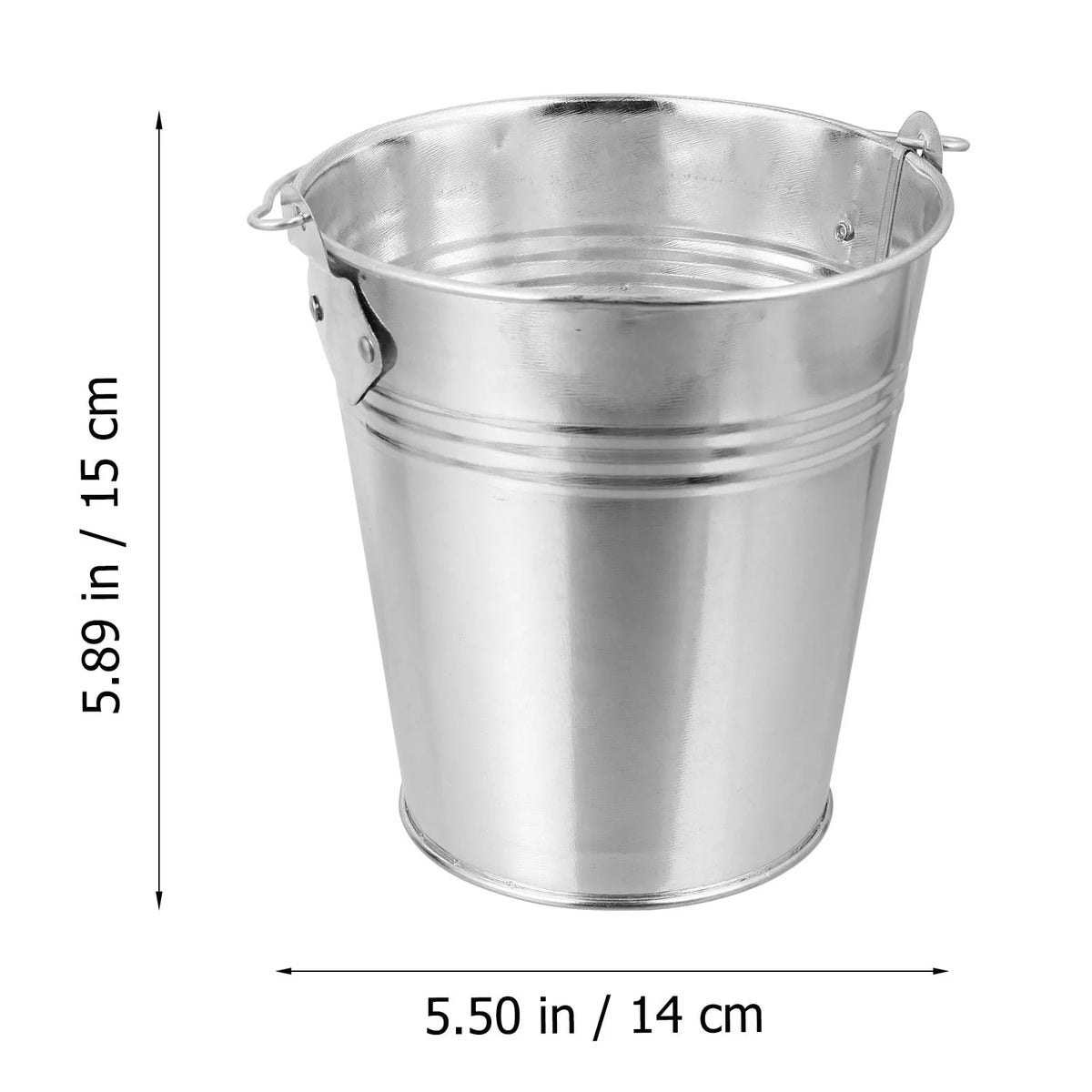 bbqdeals BBQ Grease Drip Bucket, Silver Plastic Grill Oil Collection