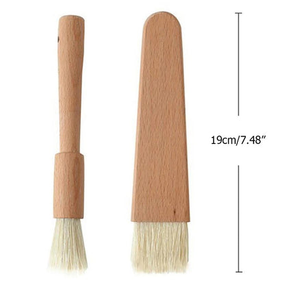 2-Piece Beech BBQ Basting Brushes, 19cm, Oil, Sauce and Baking