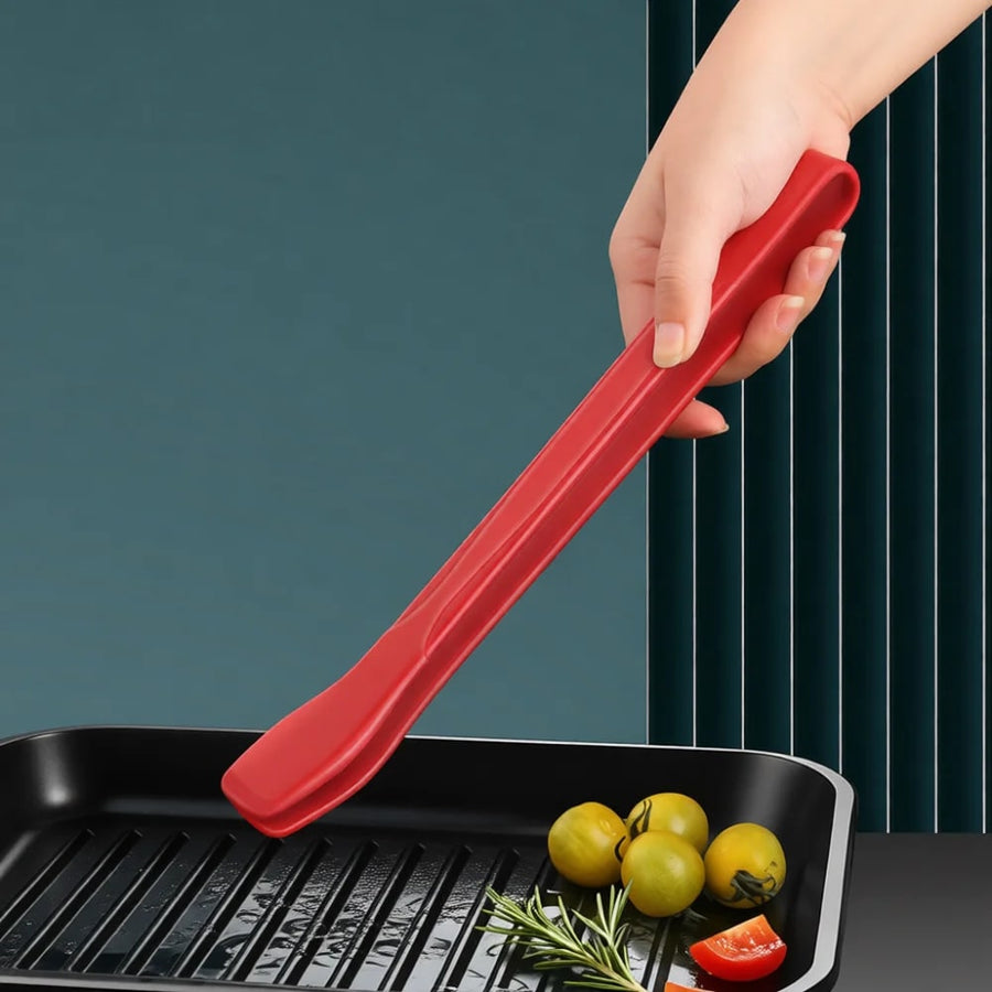Silicone BBQ Food Tongs 28cm Heat-Resistant Cooking and Serving Tongs