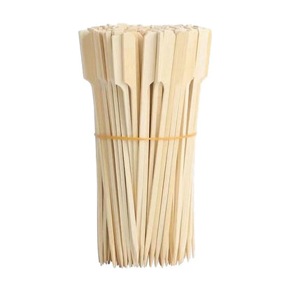 Kesoto Bamboo Wood Skewers, 100 Pack, Paddle Handles, 9cm, 15cm or 18cm