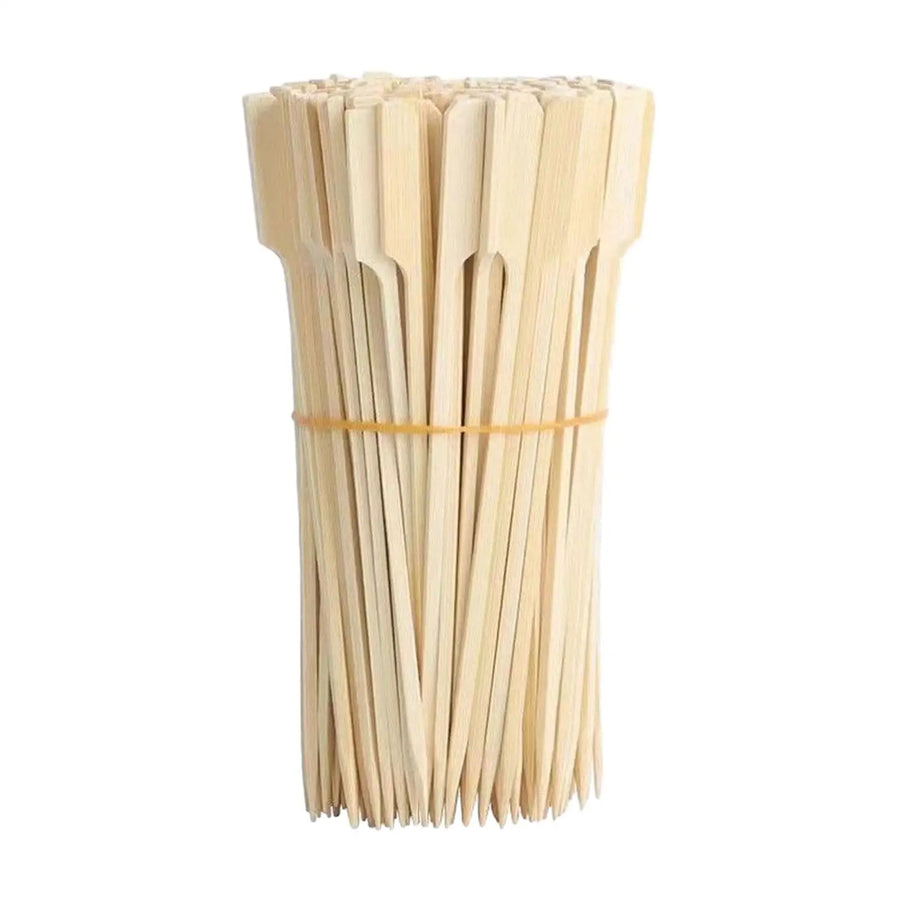 Kesoto Bamboo Wood Skewers, 100 Pack, Paddle Handles, 9cm, 15cm or 18cm