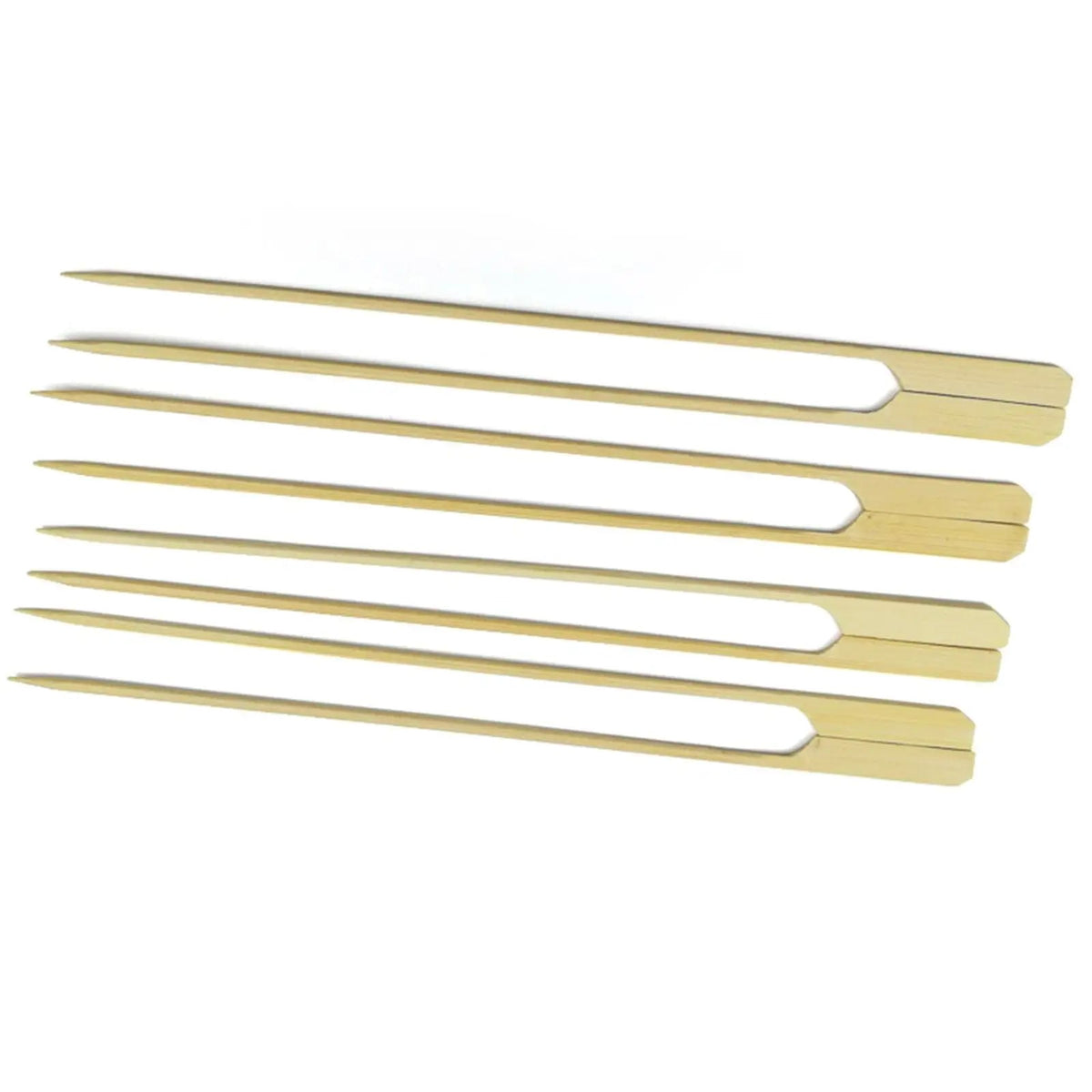 Kesoto Bamboo Wood Skewers, 100 Pack, Paddle Handles, 9cm, 15cm or 18cm