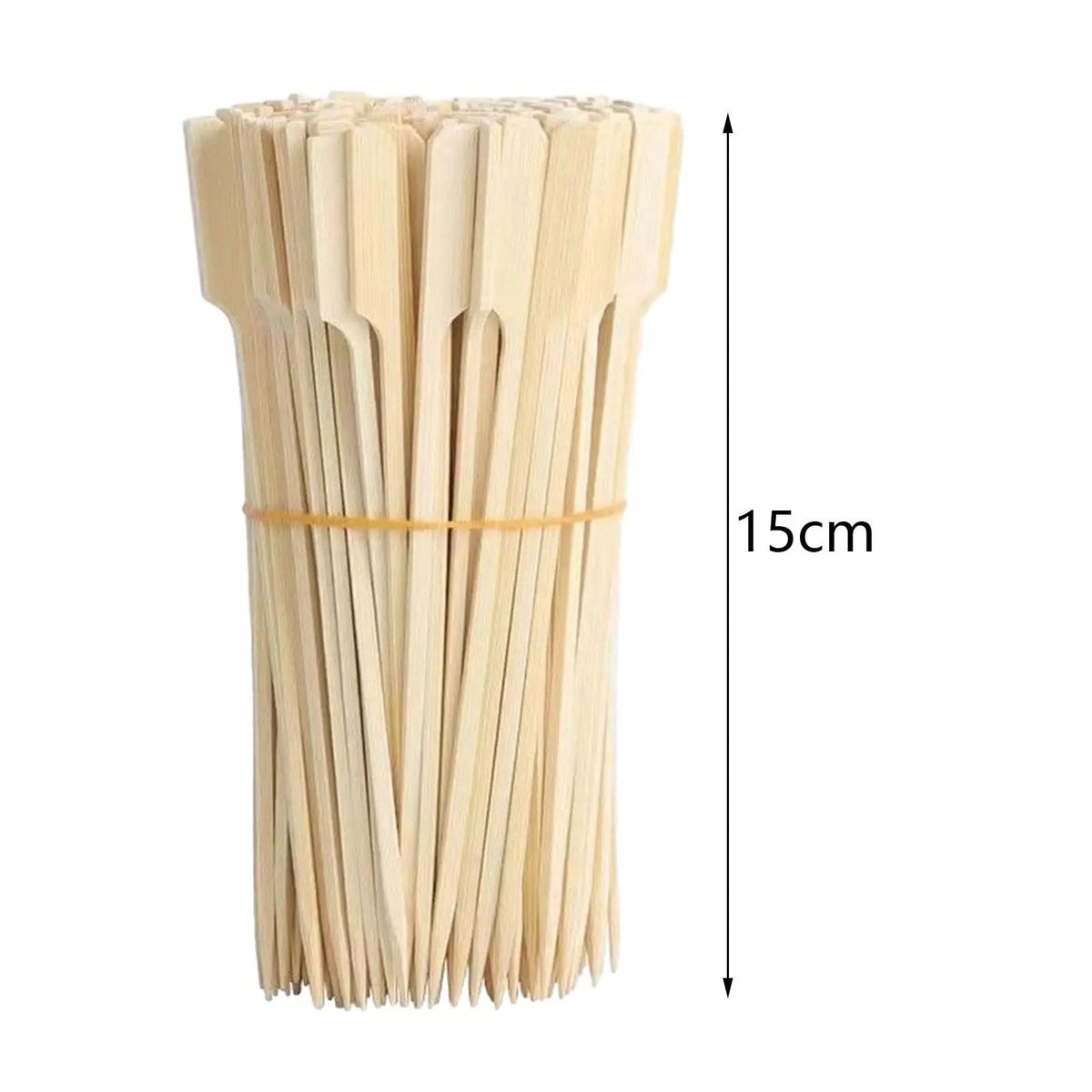 Kesoto Bamboo Wood Skewers, 100 Pack, Paddle Handles, 9cm, 15cm or 18cm