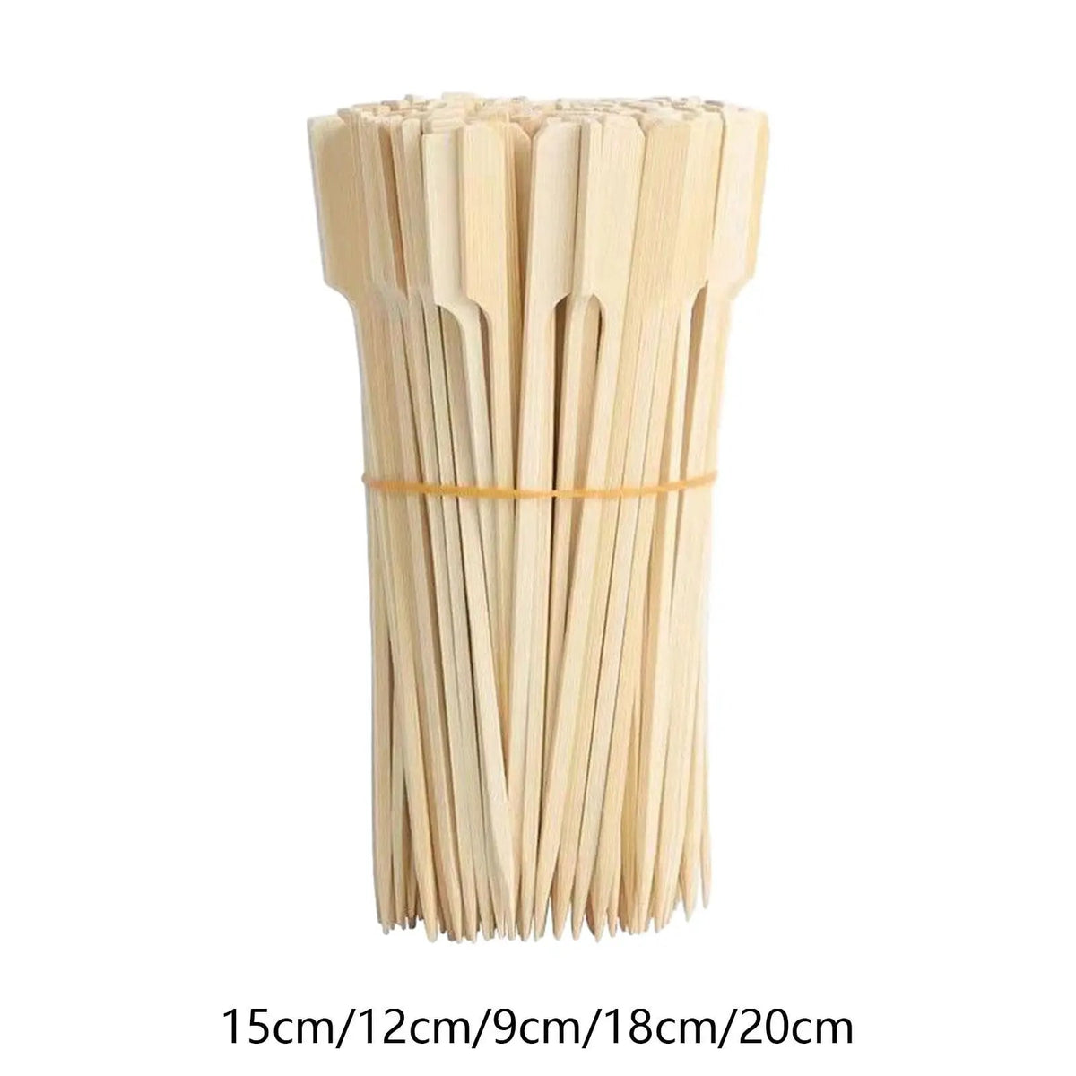 Kesoto Bamboo Wood Skewers, 100 Pack, Paddle Handles, 9cm, 15cm or 18cm