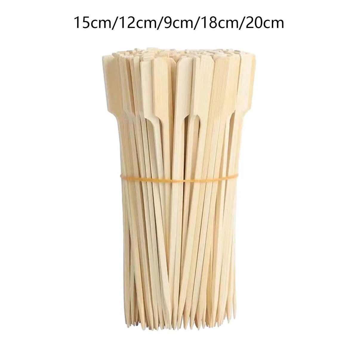 Kesoto Bamboo Wood Skewers, 100 Pack, Paddle Handles, 9cm, 15cm or 18cm