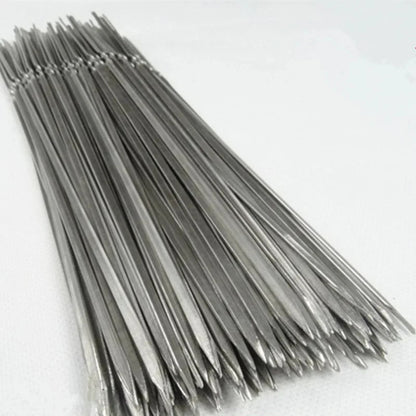 Reusable Flat Stainless Steel BBQ Skewers, 28cm, Multiple Pack Sizes