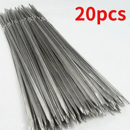Reusable Flat Stainless Steel BBQ Skewers, 28cm, Multiple Pack Sizes - 28cm 20pcs