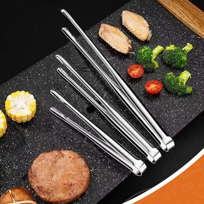 304 Stainless Steel BBQ Grill Tongs, Serrated Ends, S, M or L