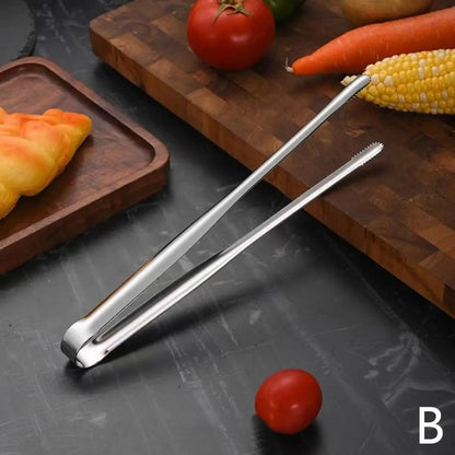 304 Stainless Steel BBQ Grill Tongs, Serrated Ends, S, M or L - M