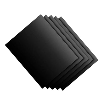 5-Piece Reusable Black Non-Stick BBQ Grill Mats, 40 x 33 cm