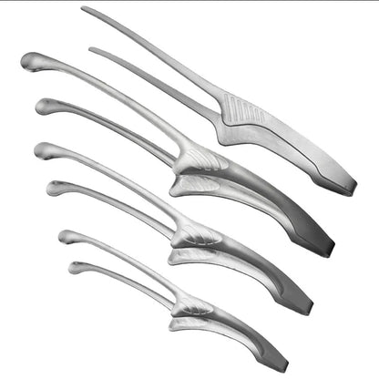 Stainless Steel BBQ Tongs for Grilling, S/M/L Sizes