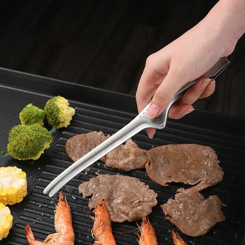 Stainless Steel BBQ Tongs for Grilling, S/M/L Sizes
