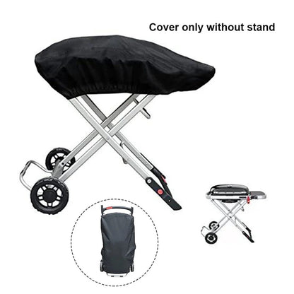 Gas Grill Cover for Weber Traveler, 210D Oxford Cloth, 101 x 49 x 25cm - Black