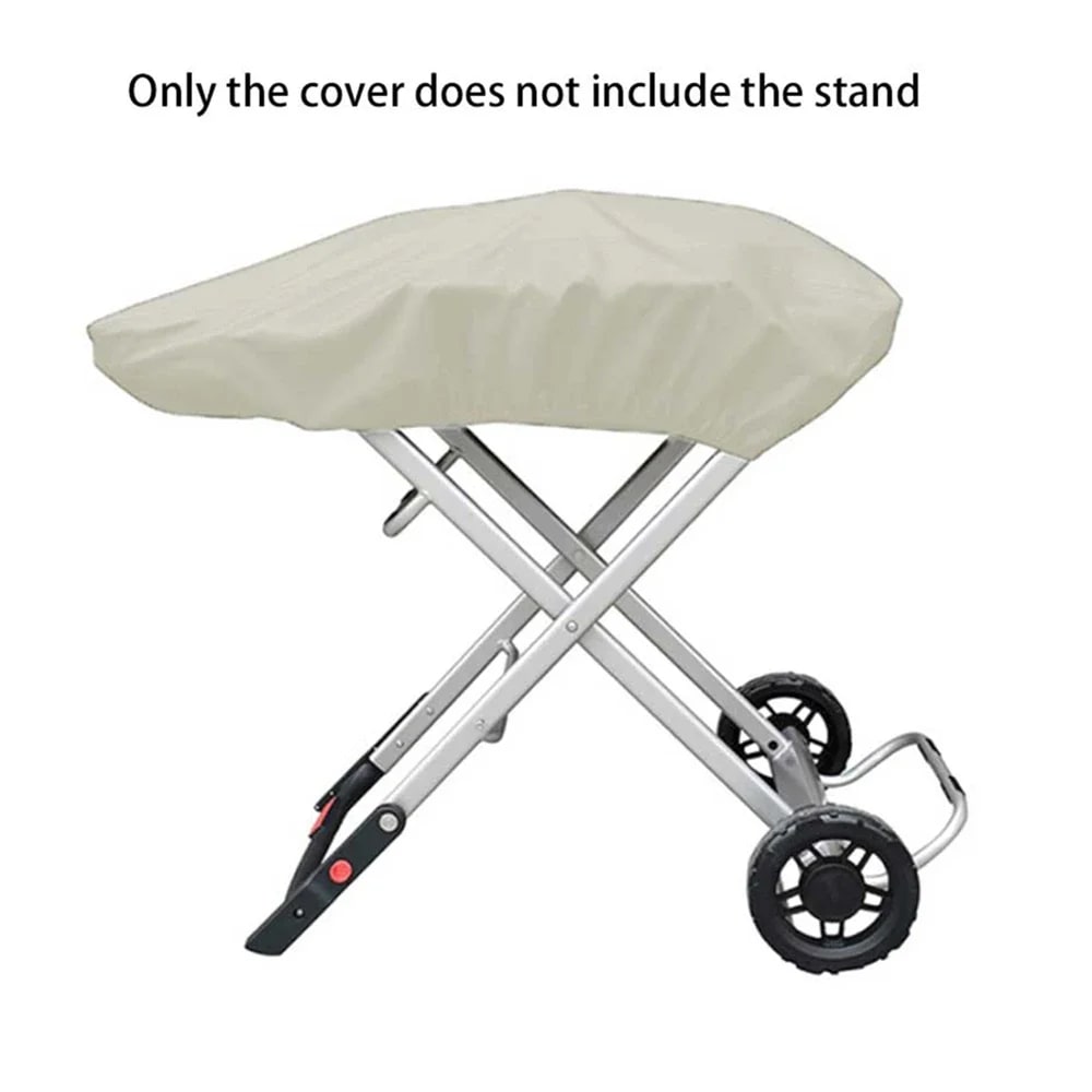 Gas Grill Cover for Weber Traveler, 210D Oxford Cloth, 101 x 49 x 25cm - Beige