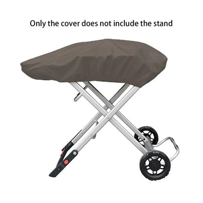 Gas Grill Cover for Weber Traveler, 210D Oxford Cloth, 101 x 49 x 25cm - Coffee