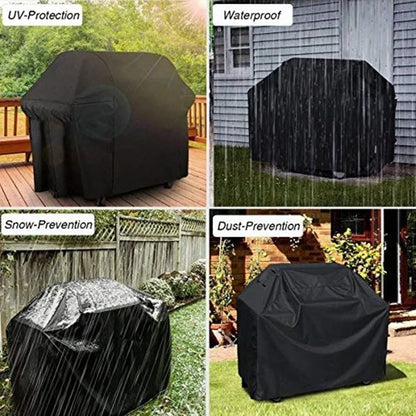 BBQ Grill Cover, Waterproof Fabric Barbecue Protection with UV, Dust and Snow Protection