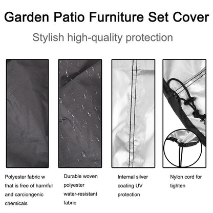 Waterproof Oxford Cloth BBQ Grill Cover, Black, 58x77cm or 66x100x88cm