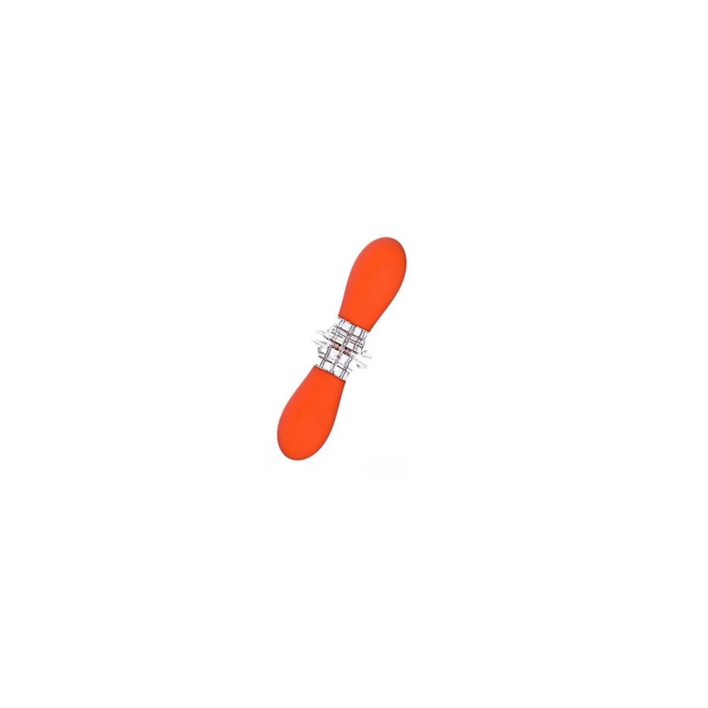 Corn Holders BBQ Forks, Metal with Coloured Handles, 1/3/5/10 Pairs - orange-1pair
