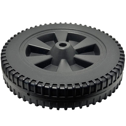 Barbecue Wheels, 7 Inch HDPE Black Replacement Wheels, 2 Pack