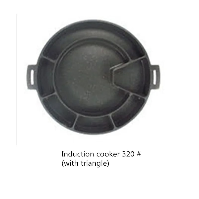 Korean-Style BBQ Baking Pan, 29.5-34.5cm, Multi-Section Cooking Pan - Induction cooker 320