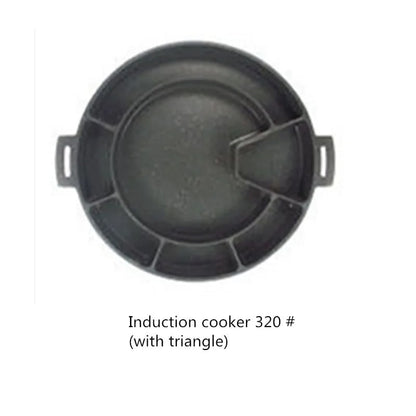 Korean-Style BBQ Baking Pan, 29.5-34.5cm, Multi-Section Cooking Pan - Induction cooker 320