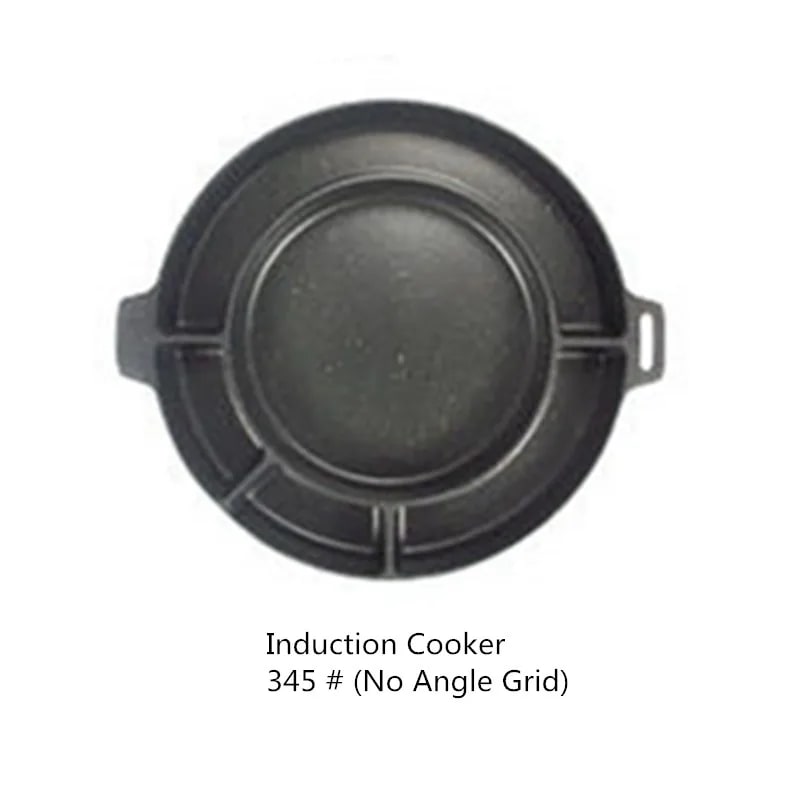 Korean-Style BBQ Baking Pan, 29.5-34.5cm, Multi-Section Cooking Pan - Induction Cooker345A
