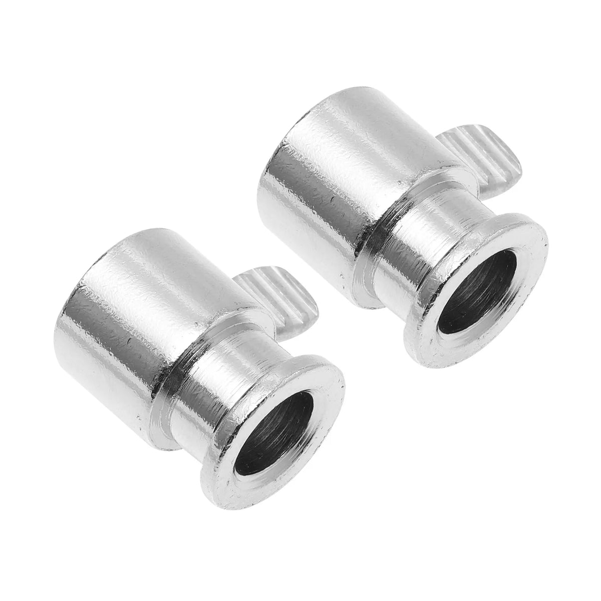 BBQ Grill Limit Sleeves, Silver Plastic Stop Collars, 2 Pack, 2.5 x 2 x 2 cm