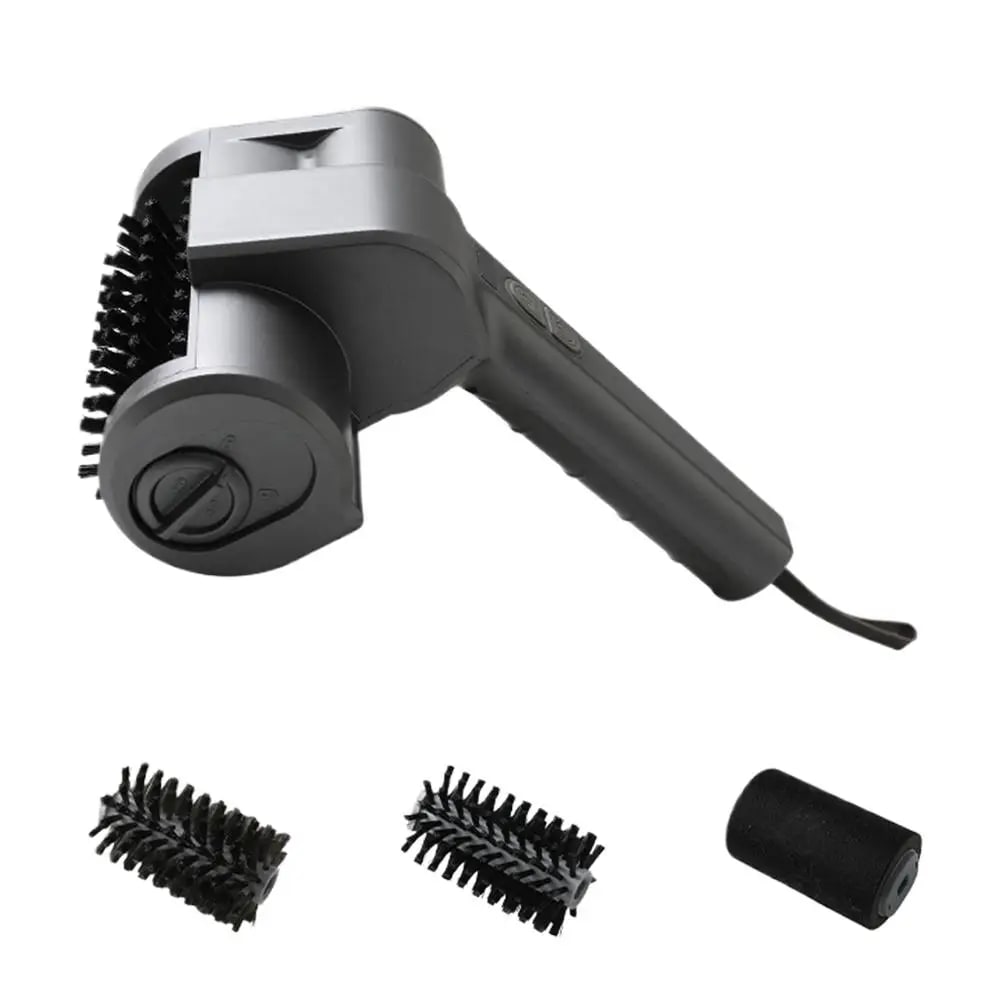 Cordless Electric Rotating BBQ Grill Brush with Two-Speed Roller
