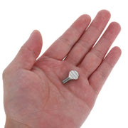Stainless Steel Rotisserie Fork Thumb Screws, Silver, 1 Pair