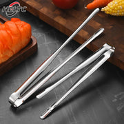 304 Stainless Steel BBQ Grill Tongs with Serrated Tips, S/M/L