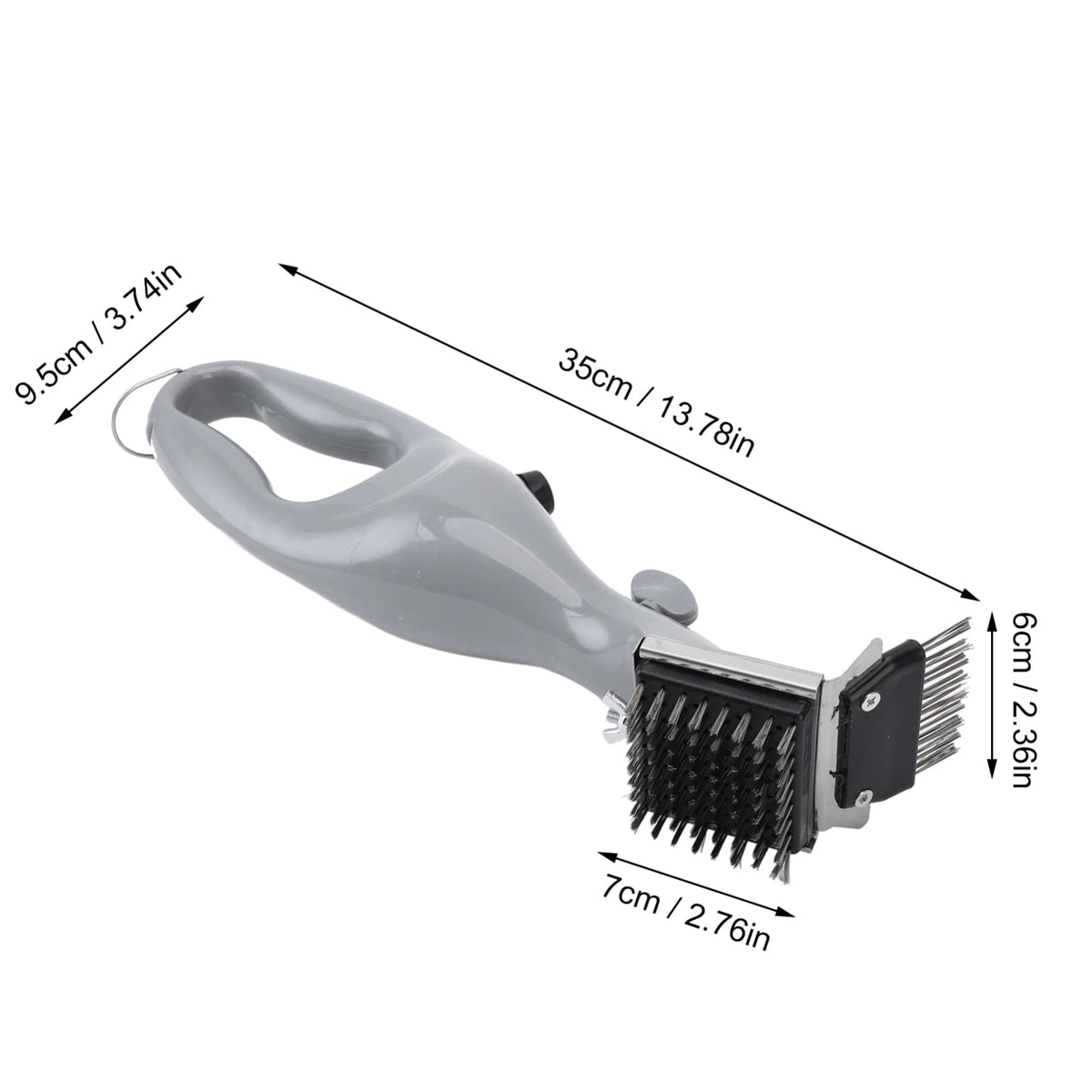 BBQ Grill Steam Cleaning Brush with Water Spray and Stainless Steel Brush Head