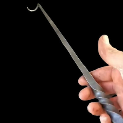 Stainless Steel BBQ Food Flipper Hook for Steaks and Grilled Food, 25cm to 40cm