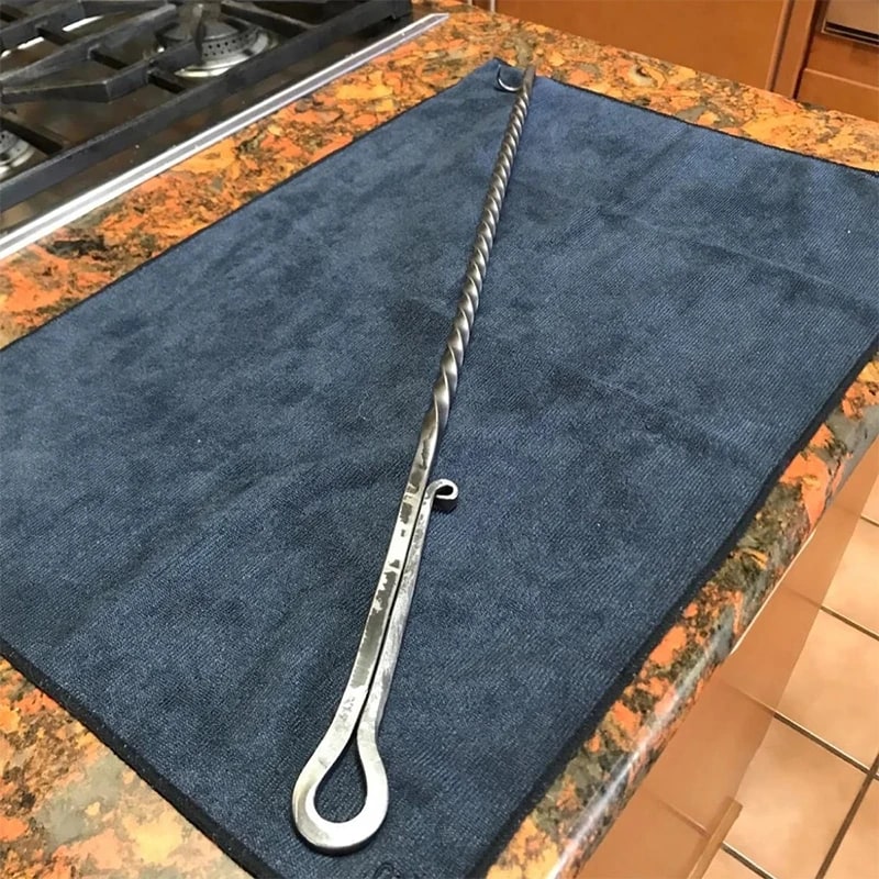 Stainless Steel BBQ Food Flipper Hook for Steaks and Grilled Food, 25cm to 40cm