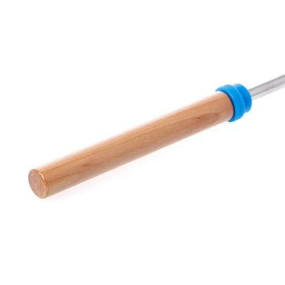 Telescopic BBQ Grilling Fork, Stainless Steel with Wooden Handle, 31-82cm
