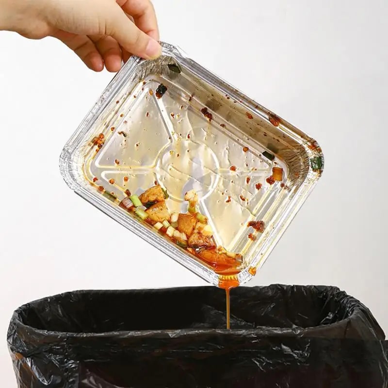 50-Pack Aluminium Foil BBQ Drip Pans, Non-Stick, 230ml to 700ml